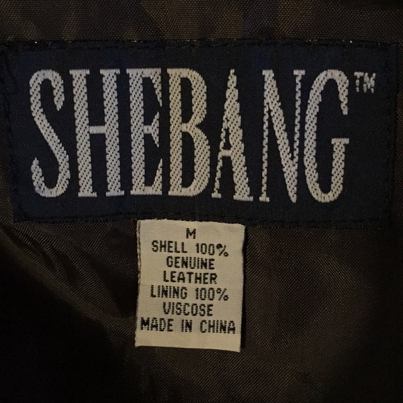 Shebang 100% brown leather vest size M - Picture 4 of 4